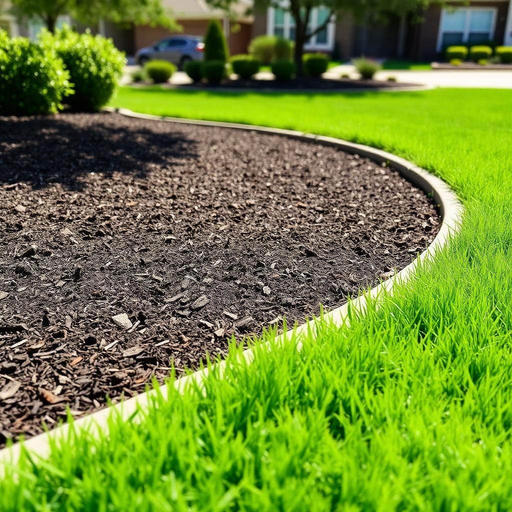 Edged bed lines in Dallas