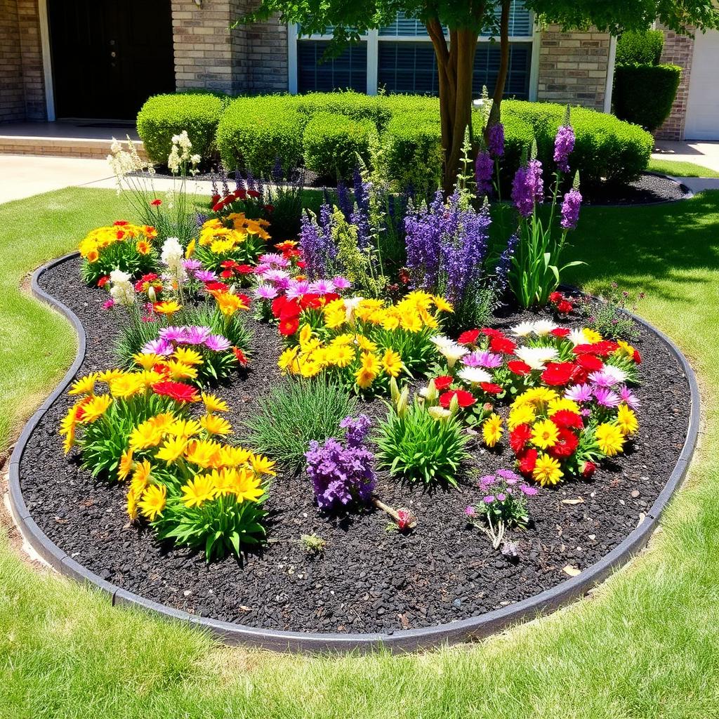 New flower bed in Dallas